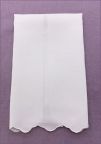 Teardrop Scallops Linen Guest Towel
