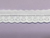 Beautiful Narrow Swiss Edging with Entredeux Edge