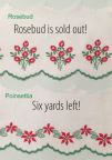 End of Bolt Sale - Swiss Edgings with Red & Green Christmas Designs