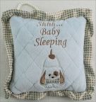 Baby Boy's "Little Waggles" Sleeper Pillow - Blue and Brown