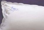 "Blue Duck with Flowers" Baby Pillow