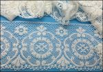 3.25 yard piece of beautiful 6" wide cotton European lace