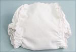 Scallops & Buttons Diaper Cover, Pink or White Scallops