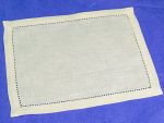 6" x 8" European-made Ecru Linen Cocktail Napkin