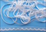 3/8" White Lace Edging, by the yard