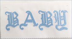 Baby Vintage-style Monogram