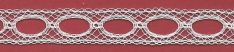 3/8" White French Lace Beading, $2.80