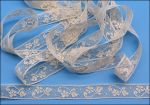 SOLD - 5/8" Ecru French Lace Insertion, 3.75 yards End of Bolt