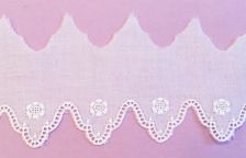 1.5 inch Swiss Edging with Teardrop Scallops