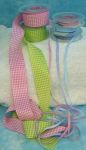 Gingham Ribbon, in two sizes