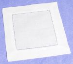 White 6" x 6" Cocktail Napkin
