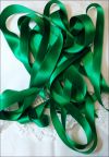 #33 Green Silk Satin Ribbon