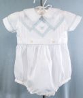 Sale! Blue Linen & White Batiste Easter/Christening/Dedication Suit