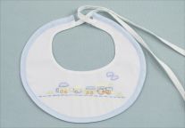 Baby Bib with Train Design
