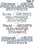Lettering Choices, Group 2