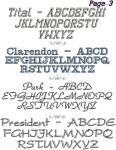 Lettering Choices, Group 3