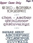 Lettering Choices, Group 4