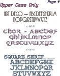 Lettering Choices, Group 4